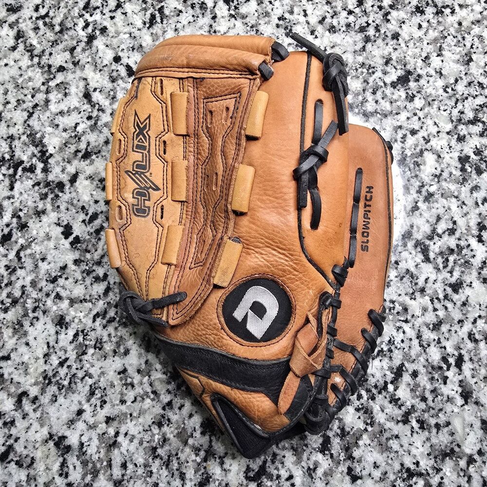 DeMarini A0800 SG13 13” Helix Softball Glove Leather Brown RHT Right Hand Throw